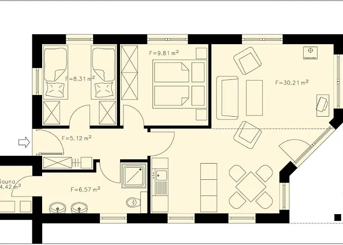 Strandhus - Apt. 02 Apartamento Sellin (Rugen)